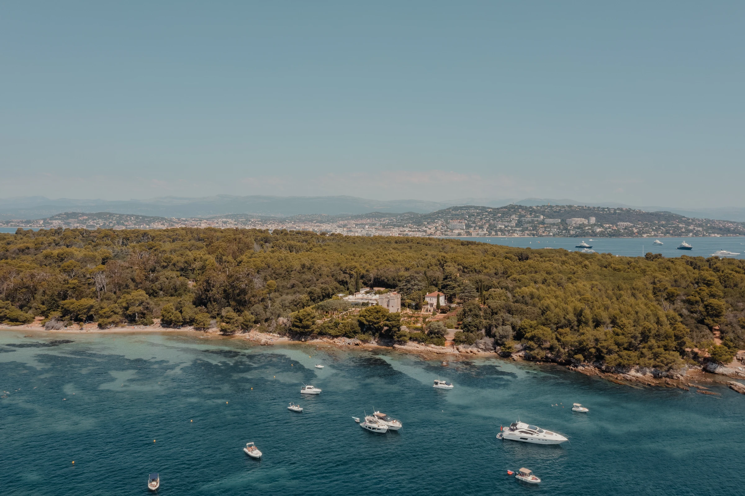 The coastline seen from the air